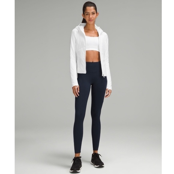 Lululemon Push Your Pace Women’s Jacket Winter Running Coat White Size 12 NWT - Picture 2 of 16